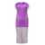 GIUSEPPE DI MORABITO Mini Purple Dress with Feather Trim and Rhinestone Embellishment in Polyamide Woman Violet