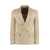 Valentino Garavani VALENTINO COTTON DOUBLE-BREASTED BLAZER BEIGE