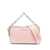 Michael Kors Pink Pouch With Chain And Logo Detail In Hammered Leather Woman PINK