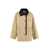 MSGM MSGM PADDED JACKET WITH ZIP AND SNAPS BEIGE