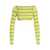 PUCCI Pucci Cut-Out Cropped Sweater GREEN