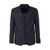 ZEGNA ZEGNA LINEN AND WOOL DECO JACKET CLOTHING BLUE