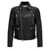 Alexander McQueen Alexander McQueen Texture Leather Jacket Black