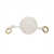 Bottega Veneta Bottega Veneta Leather Keyring WHITE