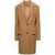 Stella McCartney Sand-Colored Structured Single-Breasted Coat With Notched Revers In Wool Woman BEIGE