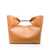 Alexander McQueen Alexander McQueen The Bow Large Leather Tote Bag Brown