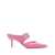 Alexander McQueen Alexander McQueen Punk Buckled Leather Mules PINK