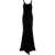 Saint Laurent SAINT LAURENT Velvet mermaid long dress Black