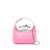 Alexander McQueen Alexander McQueen The Jewelled Hobo Mini Leather Shoulder Bag PINK