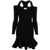 Alexander McQueen Alexander McQueen Off-Shoulder Mini Dress Black