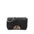 Alexander McQueen Alexander McQueen Seal Logo Small Leather Crossbody Bag Black