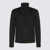 Zanone Zanone Black Wool Funnel Neck Jumper Black