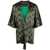 OZWALD BOATENG Ozwald Boateng Printed Silk Short Kimono ORANGE