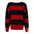 RIGHT FOR Right For Wool Striped Crewneck Jumper RED