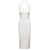 DION LEE 'Interlink' Midi White Dress with Cut-Out Detail in Viscose Blend Woman WHITE