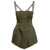 DION LEE Green Sleeveless Minidress with Contouring Panel Construction in Nylon Woman GREEN