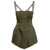 DION LEE Green Sleeveless Minidress With Contouring Panel Construction In Nylon Woman GREEN