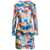 Marni Multicolor Long Sleeves Mini Dress with Julie Print Woman Marni MULTICOLOR