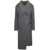 ANDERSSON BELL 'Enya' Grey Asymmetric Double-Breasted Coat with Herringbone Pattern in Wool Woman GREY