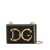 Dolce & Gabbana 'Barocco' Black Crossbody Bag With Chain Shoulder Strap And Monogram Logo In Leather Woman BLACK
