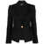 Balmain Balmain Single-Breasted Wool Jacket Black