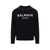 Balmain Balmain Cotton Crew-Neck Sweatshirt Black