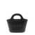 Marni Black 'Tropicalia' Hand Bag with Logo and Embossed Details in Leather Woman BLACK