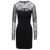 Givenchy Black Minidress With Cut-Out And Tulle Detail In Viscose Blend Woman Black