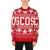 GCDS GCDS CHRISTMAS SWEATER WITH LOGO RED