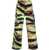 ERL ERL Printed cotton cargo trousers GREEN