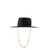 RUSLAN BAGINSKIY RUSLAN BAGINSKIY FEDORA - Hat with chain strap BLACK