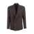 Tagliatore TAGLIATORE Double-breasted jacket in wool and linen BROWN