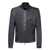 Dolce & Gabbana Dolce & Gabbana Lamb Leather Jacket With Front Metal Logo Plaque Black