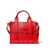 Marc Jacobs 'The Mini Tote Bag' Red Shoulder Bag With Logo In Grainy Leather Woman RED