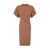 N°21 N°21 Round Neck Short Sleeve Dress Clothing BROWN