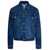 Heron Preston Blue Ex-Ray Denim Jacket in Cotton Blend Man Blu