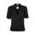 Jil Sander Jil Sander Crew Neck Short Sleeve Knit With Integrated Jewel Necklace Clothing Black