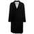 Jil Sander 'Sport' Black Single-Breasted Coat With Tonal Buttons In Wool Man Black