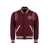 SPORTY & RICH Sporty & Rich Embroidered Wool Bomber Jacket BURGUNDY