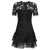 SIMKHAI Simkhai Paislee Crepe Mini Dress BLACK