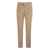 Brunello Cucinelli BRUNELLO CUCINELLI Garment-dyed Leisure Fit Trousers in American Pima Comfort Cotton with Pleats SAND