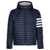 Thom Browne Thom Browne Navy Blue And White Down Jacket BLUE