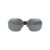 MYKITA Mykita Sunglasses 351 MH22 Pitch Black Shiny Silver Silver Flash Shield