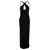 MONOT Black Halterneck Petal Cutout Dress in Tech Fabric Woman BLACK