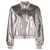 Brunello Cucinelli Brunello Cucinelli Laminated Leather Bomber Jacket SILVER