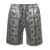 NEEDLES Silver Shorts with Al-Over Floreal Print in Cupro Woman GREY