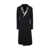 SAPIO SAPIO GABARDINE TUXEDO DOUBLE BREASTED COAT CLOTHING BLACK