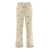Palm Angels PALM ANGELS EMBROIDERED COTTON TROUSERS BEIGE