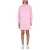 Palm Angels PALM ANGELS CHEMISIER DRESS WITH LOGO PINK