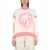 Palm Angels PALM ANGELS PATENT LEATHER EFFECT PALM SWEATER WHITE
